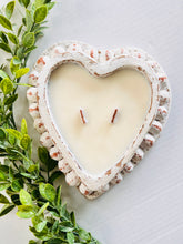 Load image into Gallery viewer, Clay Heart candle