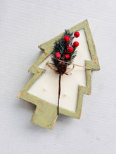 Load image into Gallery viewer, Sage Green Christmas Tree Bowl