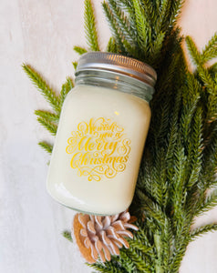 Holiday Mason Jar Candles