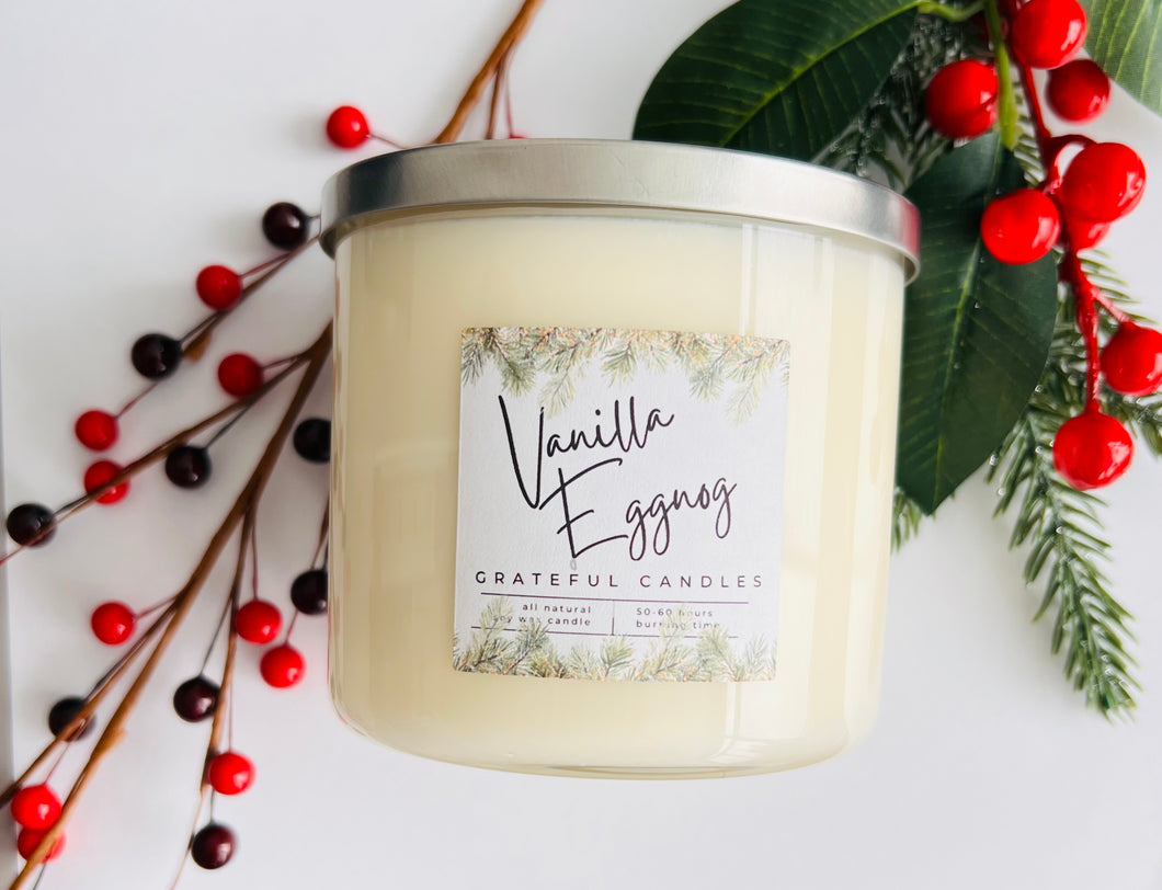 Christmas 20 ounce three wick candles