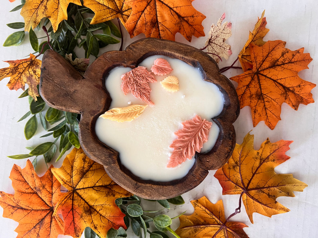 Wood Pumpkin Bowls