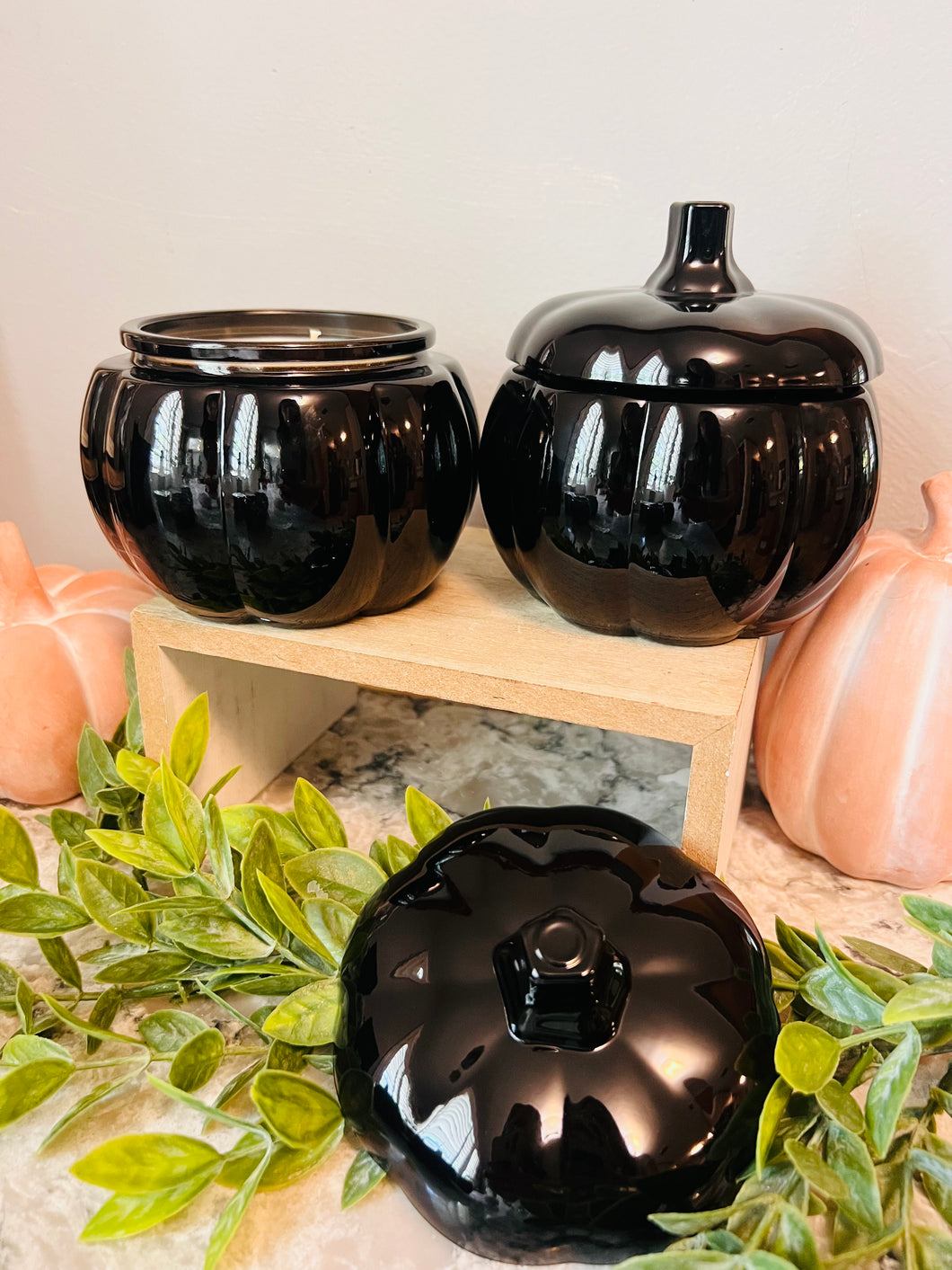 Glass Pumpkin Candles 18 ounce